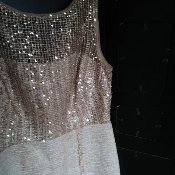 Gold Sequin Cocktail Dress - Picture 4 of 7